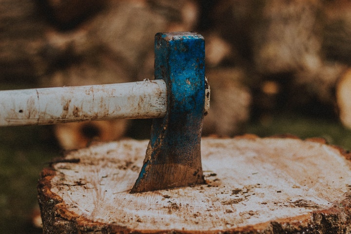 axe-on-sycamore-wood